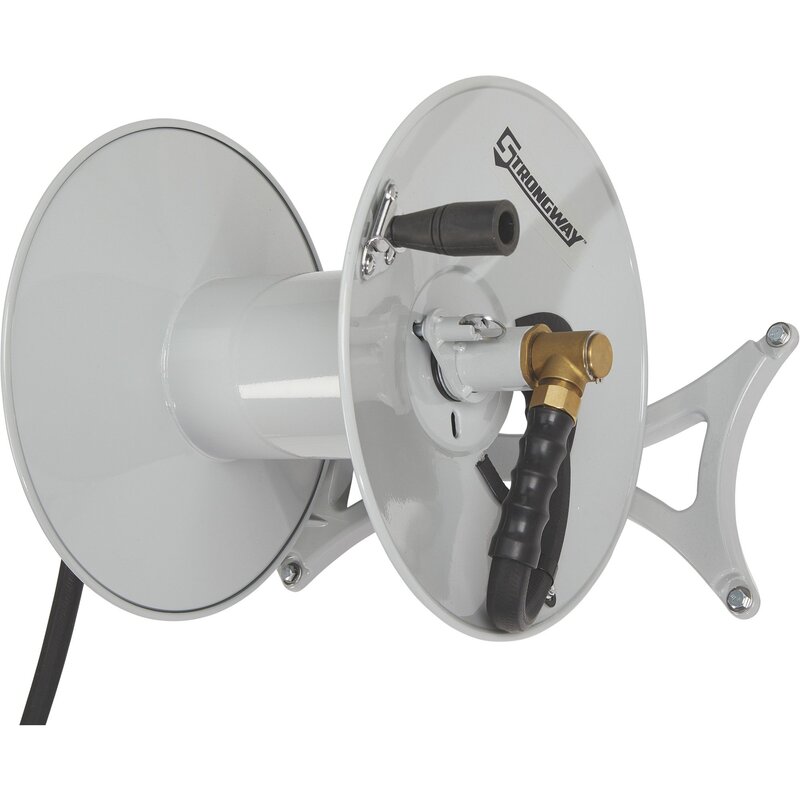150 Ft. Strongway Wall-Mount Garden Hose Reel, 109838 - Pressure Washers &  Industrial Cleaning Equipment
