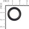 Briggs & Stratton Oil Seal in a white background measuring its height of 2" inch length and 2 " inch width.