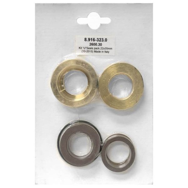 Hotsy Rebuild Kit Complete U-Seal Packing, 22MM, 8.916-323.0