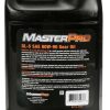 The Back of Master Pro 80/90 Gear Oil gallon container.