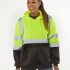Unisex Hi-Vis Yellow Safety Pullover Sweatshirt