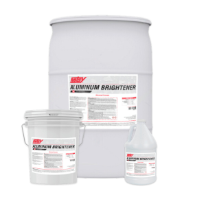 Aluminum Brightner options. 55 gallon drum, 5 gallon bucket and 1 gallon jug.